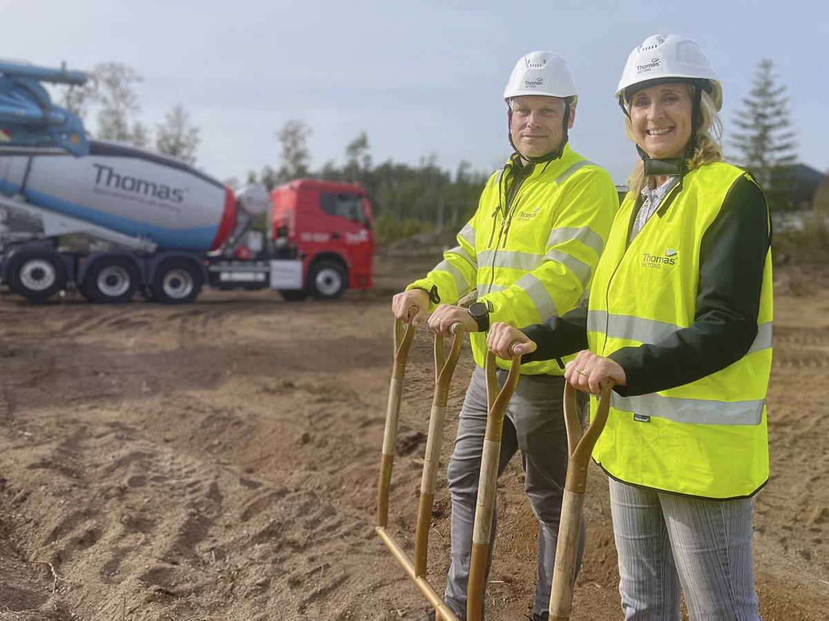 Thomas Betong etablerar en ny betongfabrik i Stäket i Järfälla kommun som ska stå klar i mars 2025.