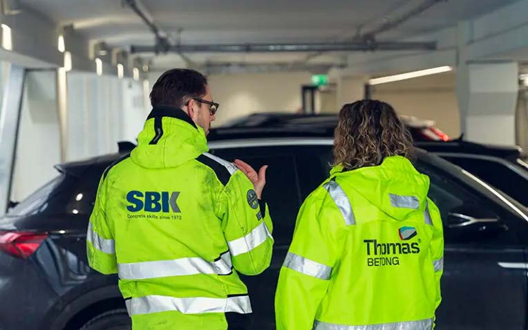 Betong med lägre klimatpåverkan: Nytt parkeringshus i Borås minskar CO₂-utsläppet med 45 % med klimatförbättrad betong och spännbalk.