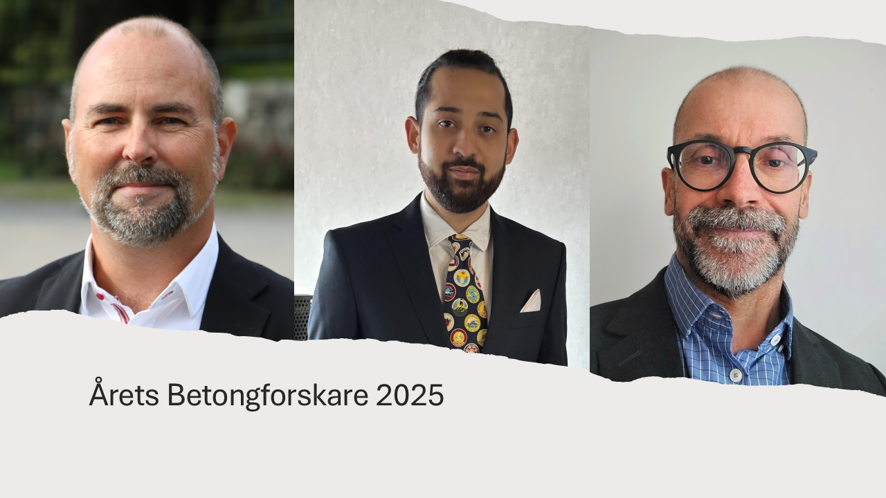 Nu har juryn för Årets Betongforskare bestämt vilka som är mest framstående forskarna under året. Juryn har bestått av Johan Silfwerbrand, KTH (ordf.), Niklas Johansson, Mapei, Rikard Hellgren, Linotol och Katarina Malaga, RISE.