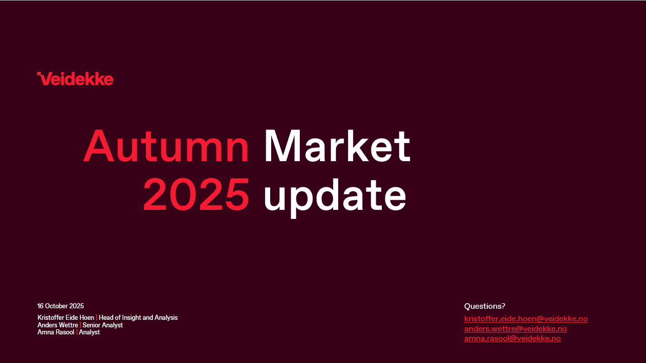 Veidekke förutspår uppgång i svensk byggsektor 2026–2027 efter två år av nedgång. Bostäder, järnväg och VA väntas driva tillväxten.