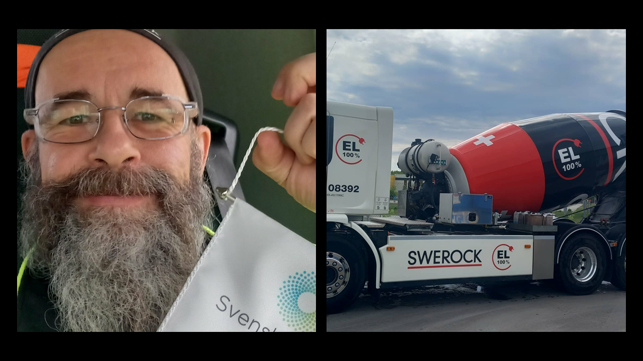 Utmärkelsen Årets betongbilschaufför har delats ut och hos Swerock vann Sebastian “Polle” Wierzynski. Svensk Betong står bakom.