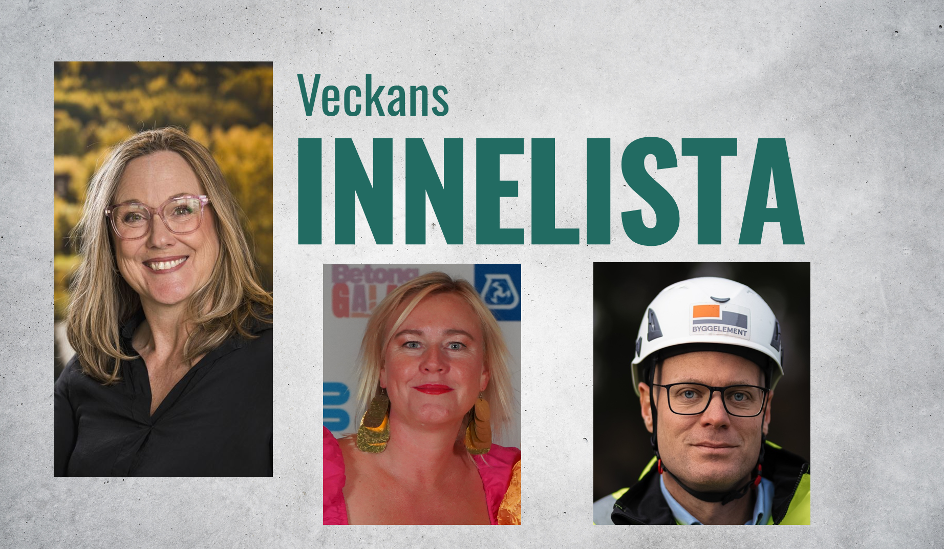 Tre profiler i framkant – från betongplaketter till hållbara affärsmodeller och rekordaffärer i betongbranschen.