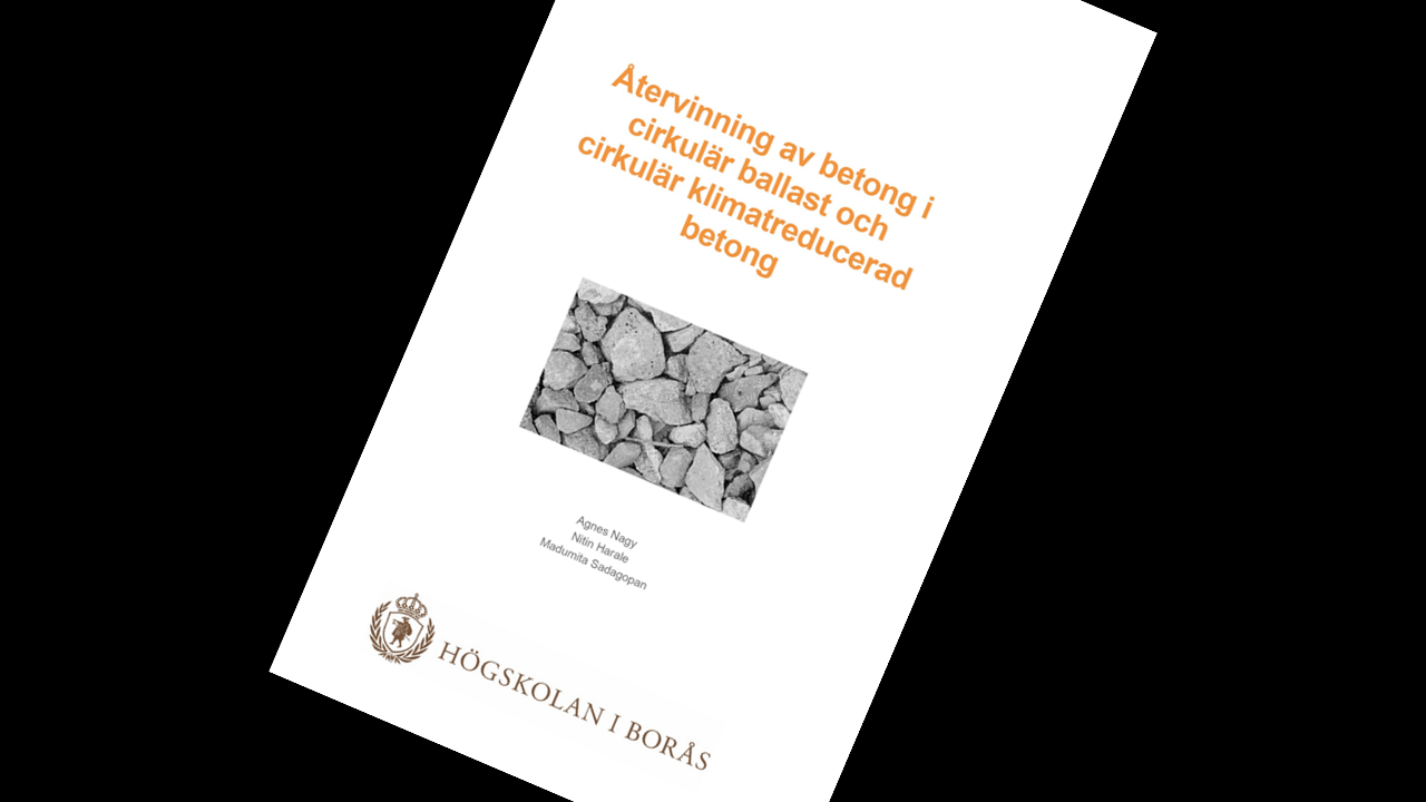Betong från rivning blir till gångstråk i Borås – forskningsprojekt visar klimatnytta och teknisk bärkraft i återvunnen betong.