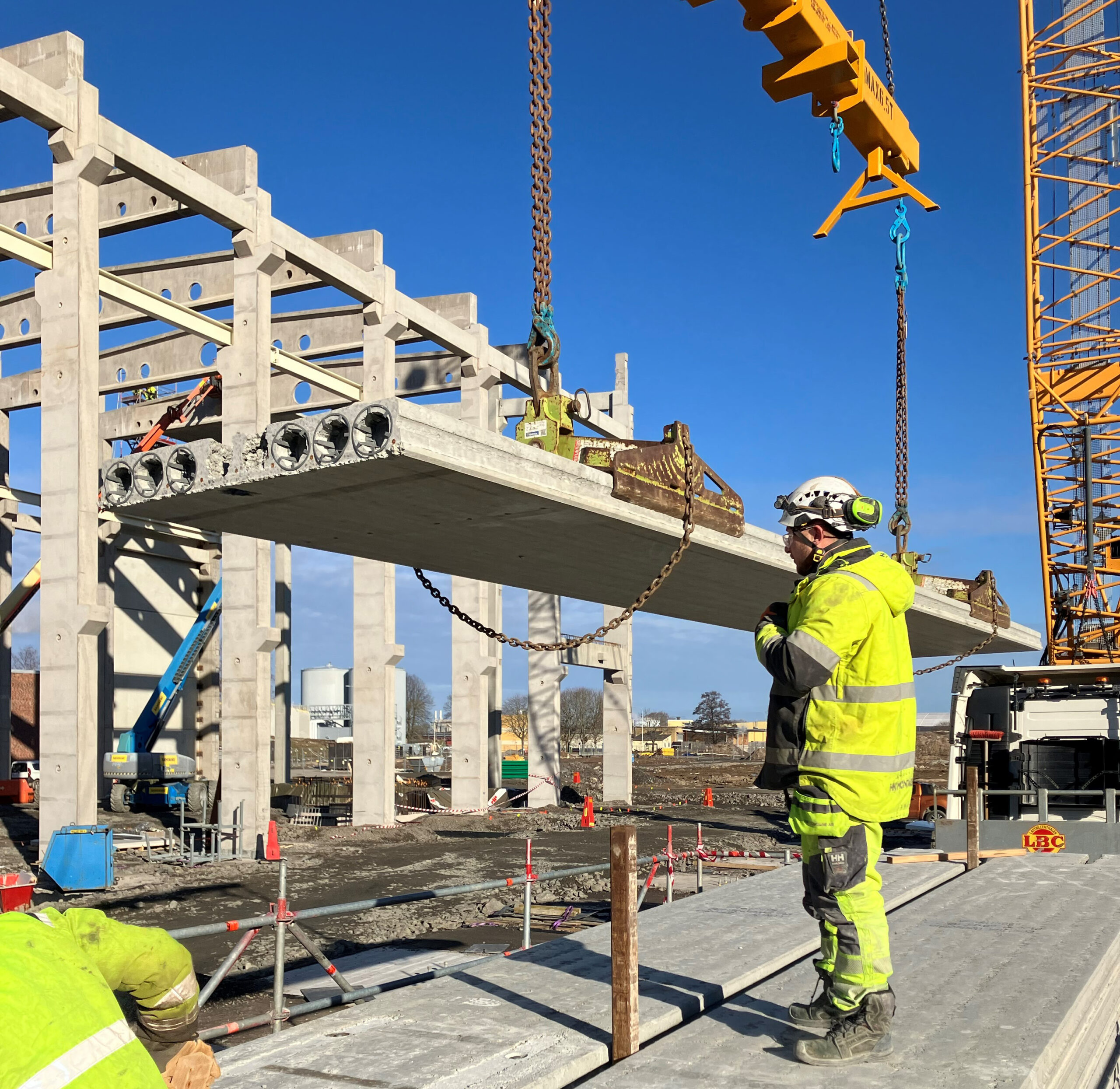 Heidelberg Materials Precast Contiga når nivå 5 enligt Svensk Betongs klimatklassning för flera prefab-element.