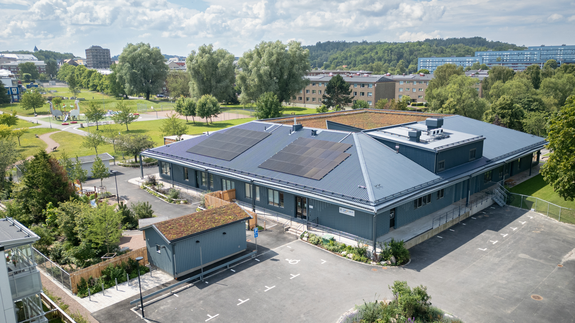 Återbrukad förskola i Göteborg minskade klimatpåverkan 40 % med bevarad betongplatta och cirkulärt byggande.