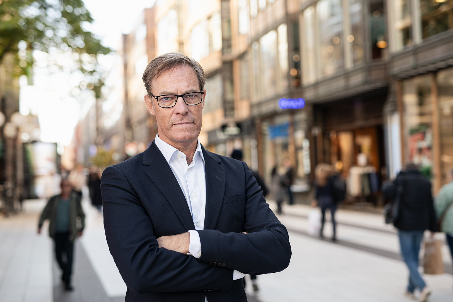 Martin Lindvall, samhällspolitisk chef, Fastighetsägarna Sverige vill inte överge den generella bostadspolitiken, men menar att fler riktade lösningar behövs. “Vi kan aldrig bygga billiga bostäder. Billiga bostäder finns. Vi kan inte bygga dem”, säger han. (Foto: Helén Karlsson)